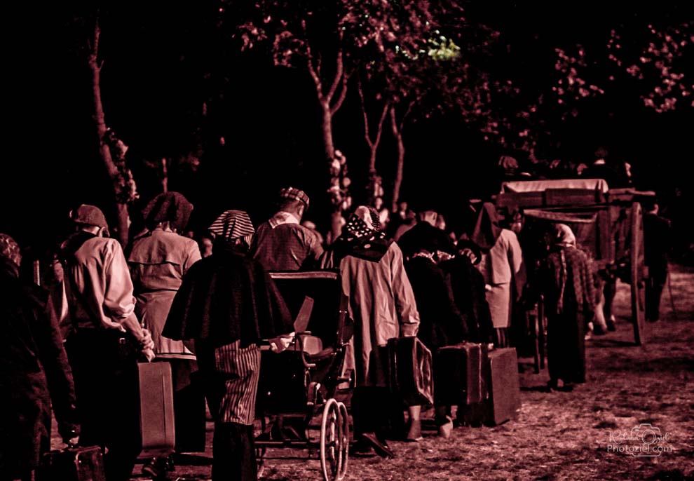 Photo de scène d&apos;exode pendant la 2ème guerre